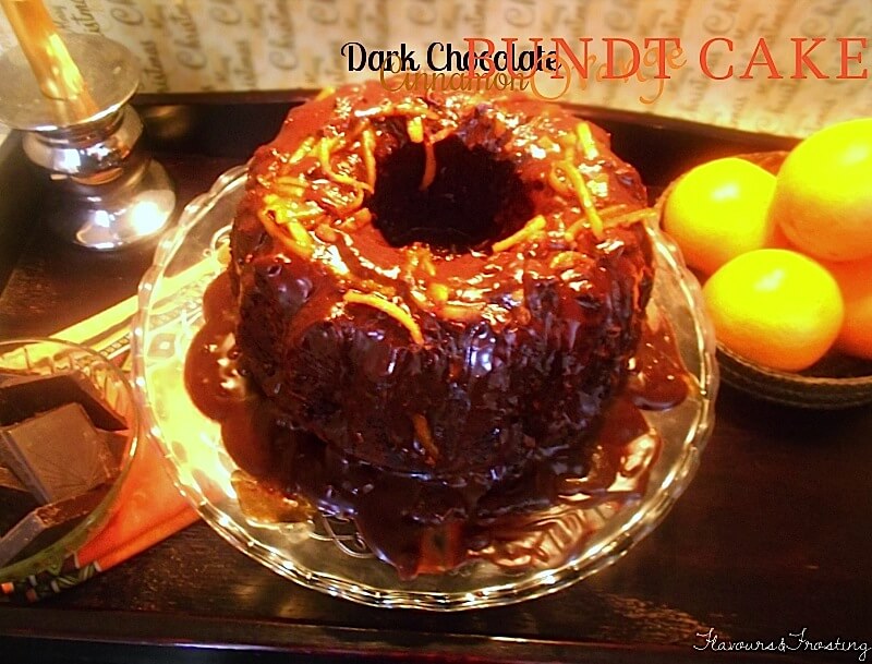 dark chocolate orange bundt cake, bundt cake, chocolate cake, how to make bundt cake