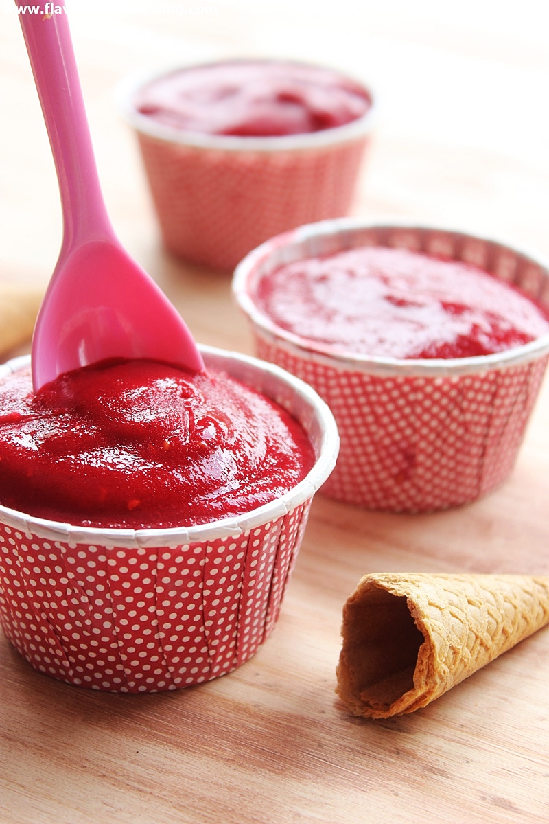 easy raspberry desserts with frozen sorbets. Raspberry Sorbet Recipe frozen raspberries