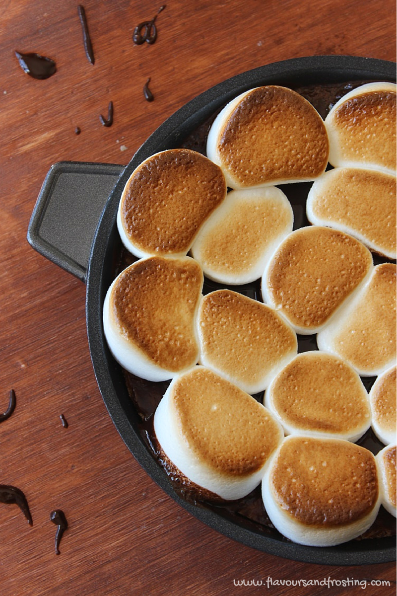 Chocolate Chip Cookie Skillet Smores
