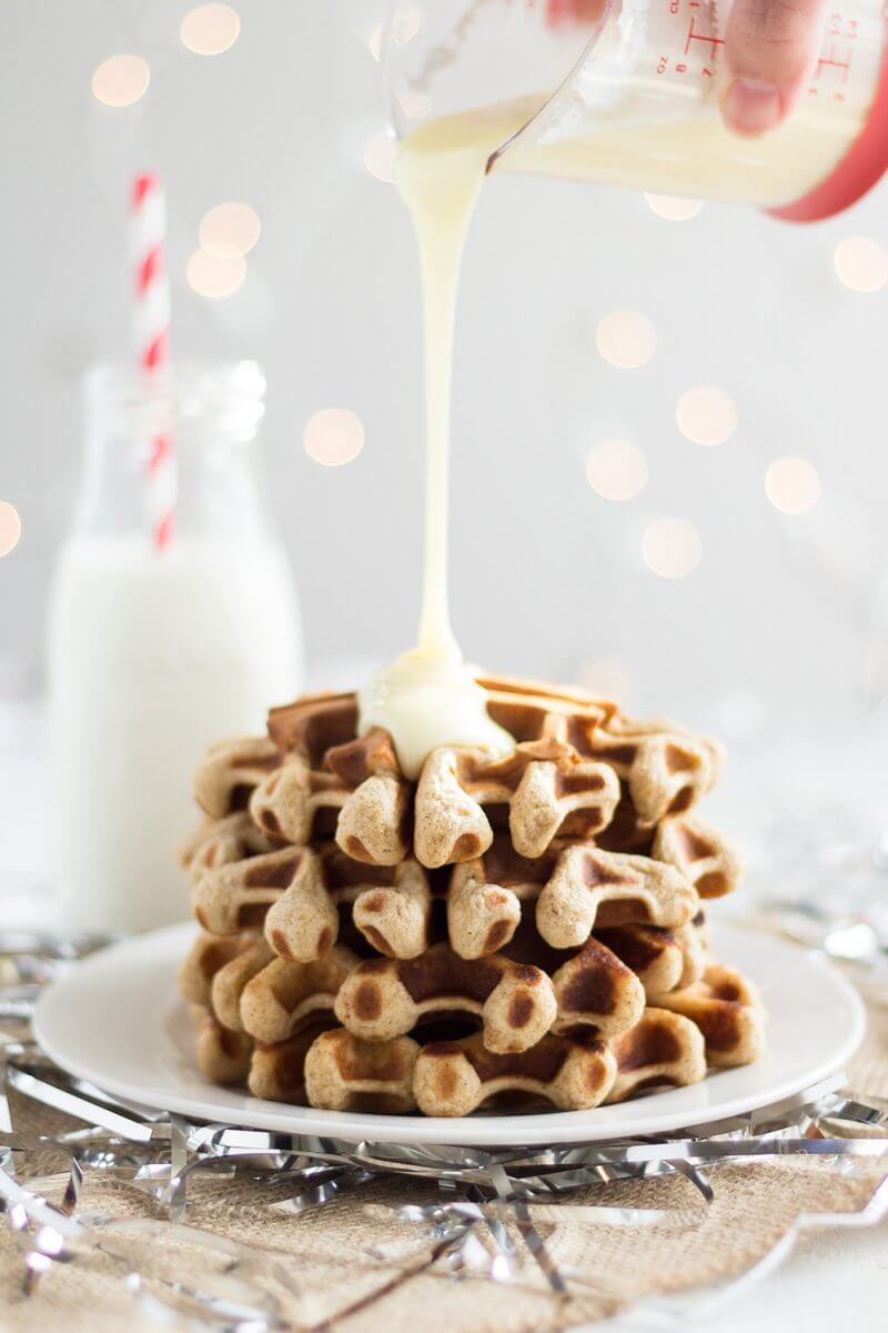 Egg Nog Waffles. 10 Fantastic Food bloggers worked together to create the PROJECT CHRISTMAS COOKBOOK with 20 easy, impressive Holiday recipes, from drinks to side dishes to desserts, And we´re selling it for only $8!!! AND AND 100% OF THE PROCEEDS WILL BE DONATED TO THE NO KID HUNGRY CAMPAIGN!!!