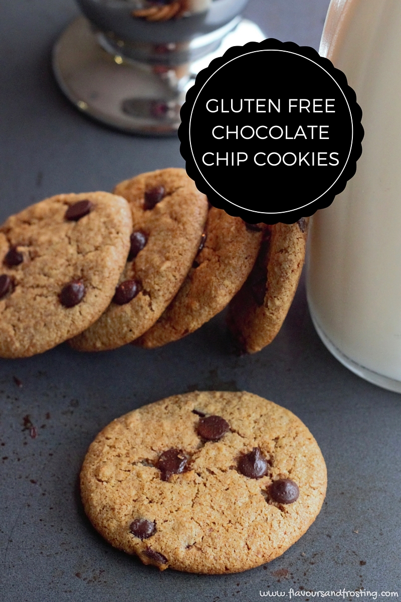 Gluten Free Chocolate Chip Cookies made with almond flour 